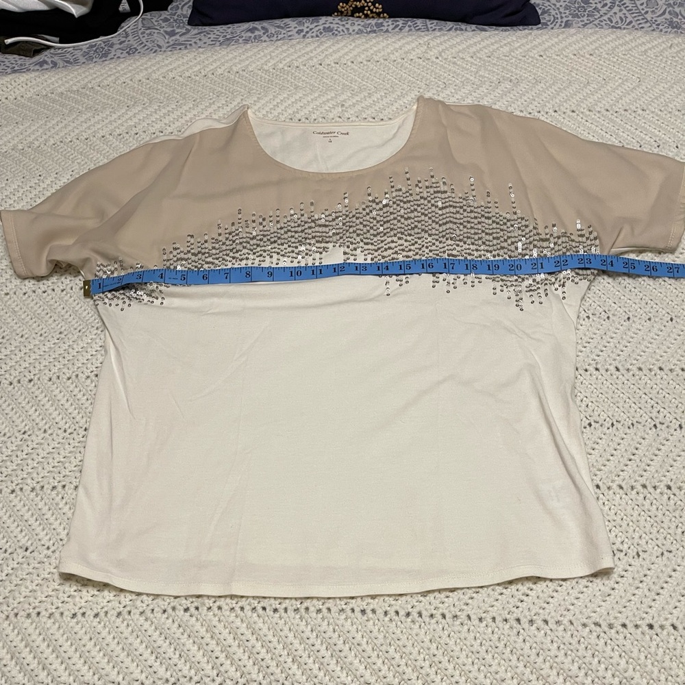 Coldwater creek sequined top